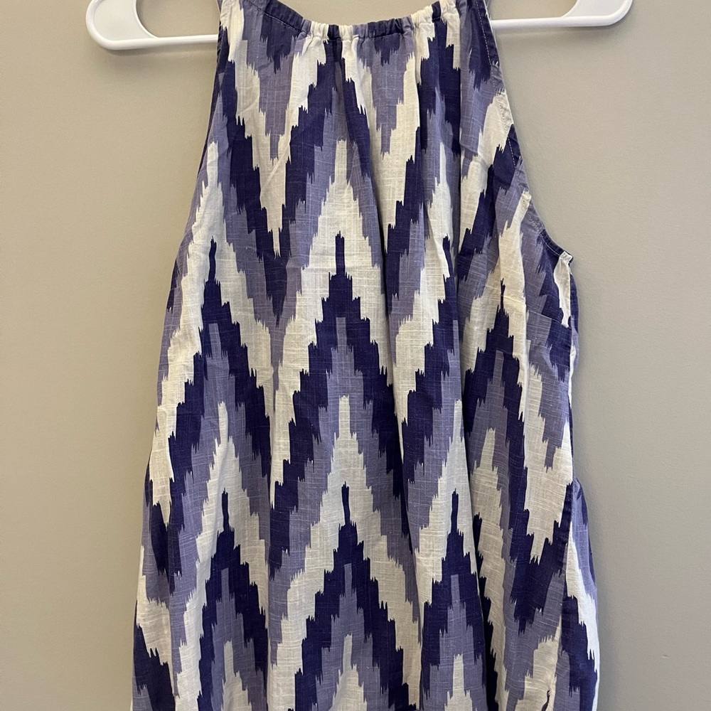 Chevron Pattern Sleeveless Top
